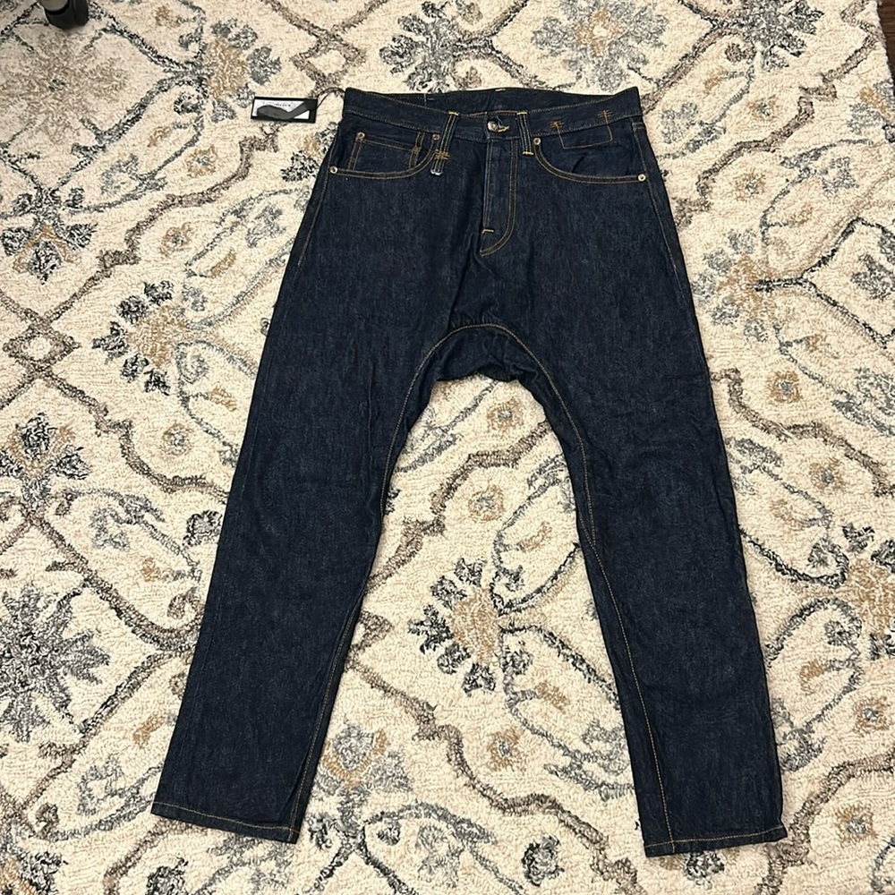 R13 drop crotch denim jeans - size 30